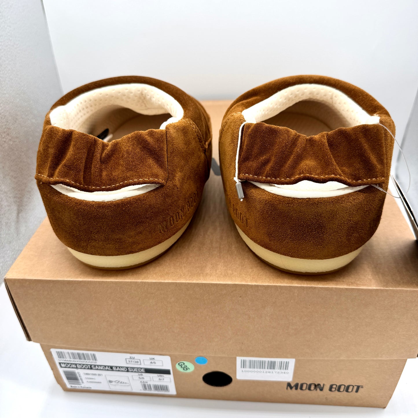 Moon Boot Evolution Slipper in Tan Suede Mule