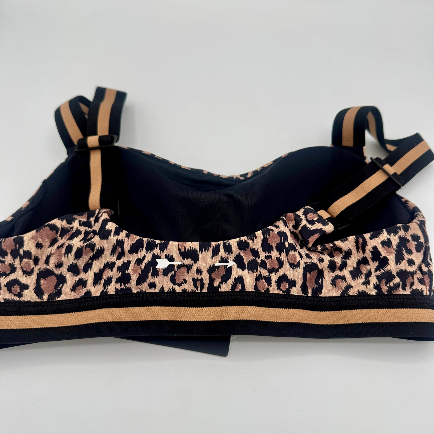 The Upside Ryker Nina Bra in Cheetah Leopard Brown Black
