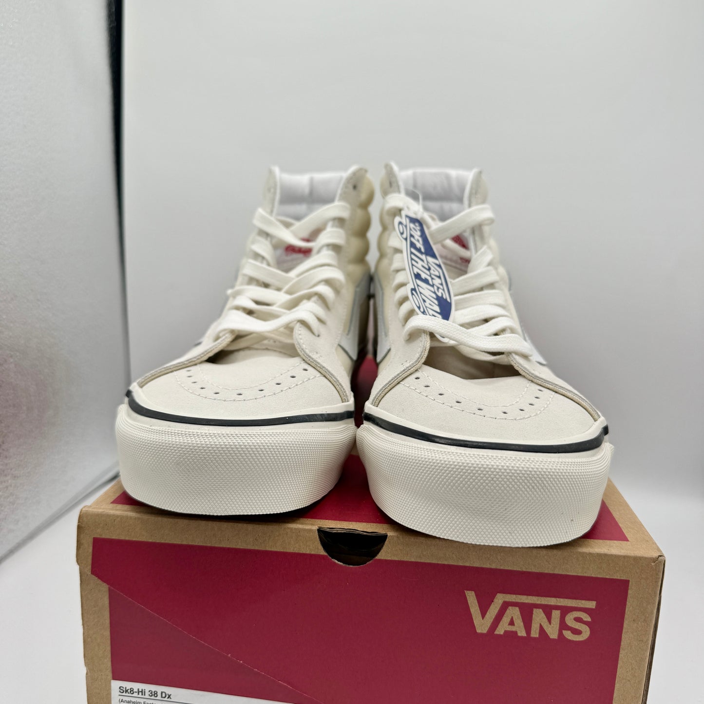 Vans Sk8 Hi 38 DX Cream OG White Anaheim Factory Edition UNISEX Brand New Sneakers