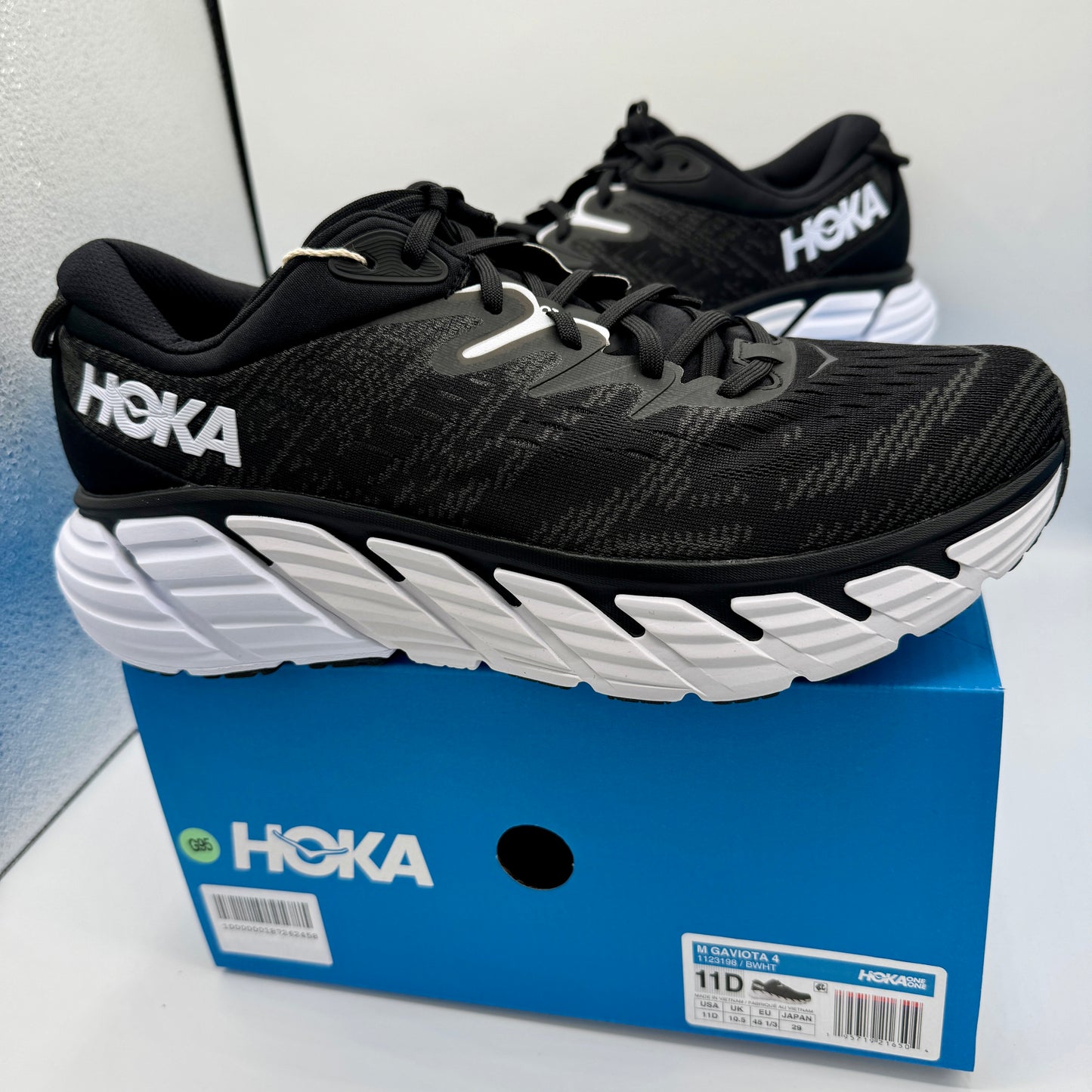 Hoka Gaviota 4 Men’s Running Shoes Black / white athletic shoe by hoka one one