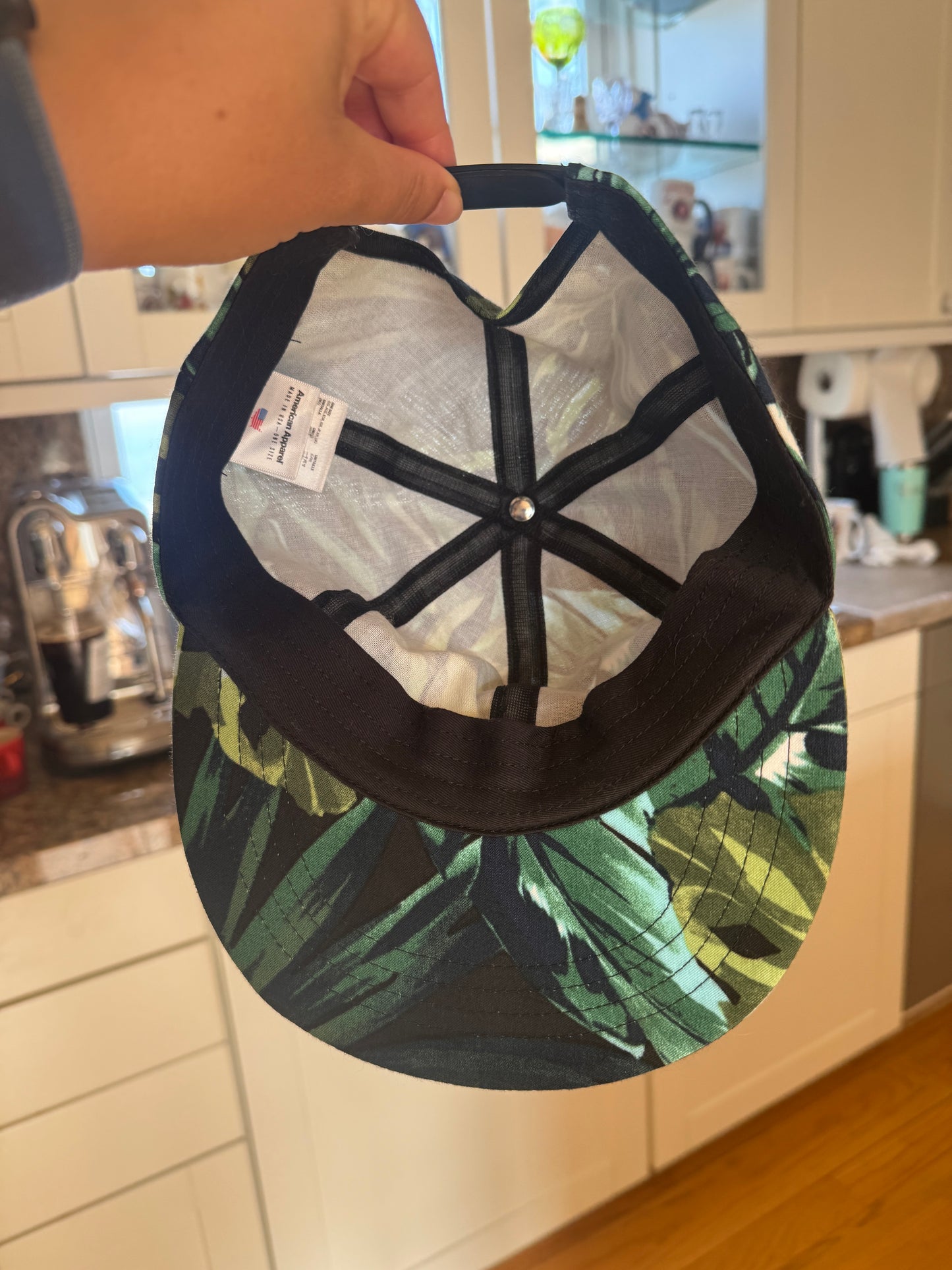 American Apparel Jungle Forest Hat , Green Leaf * Pre-Owned *