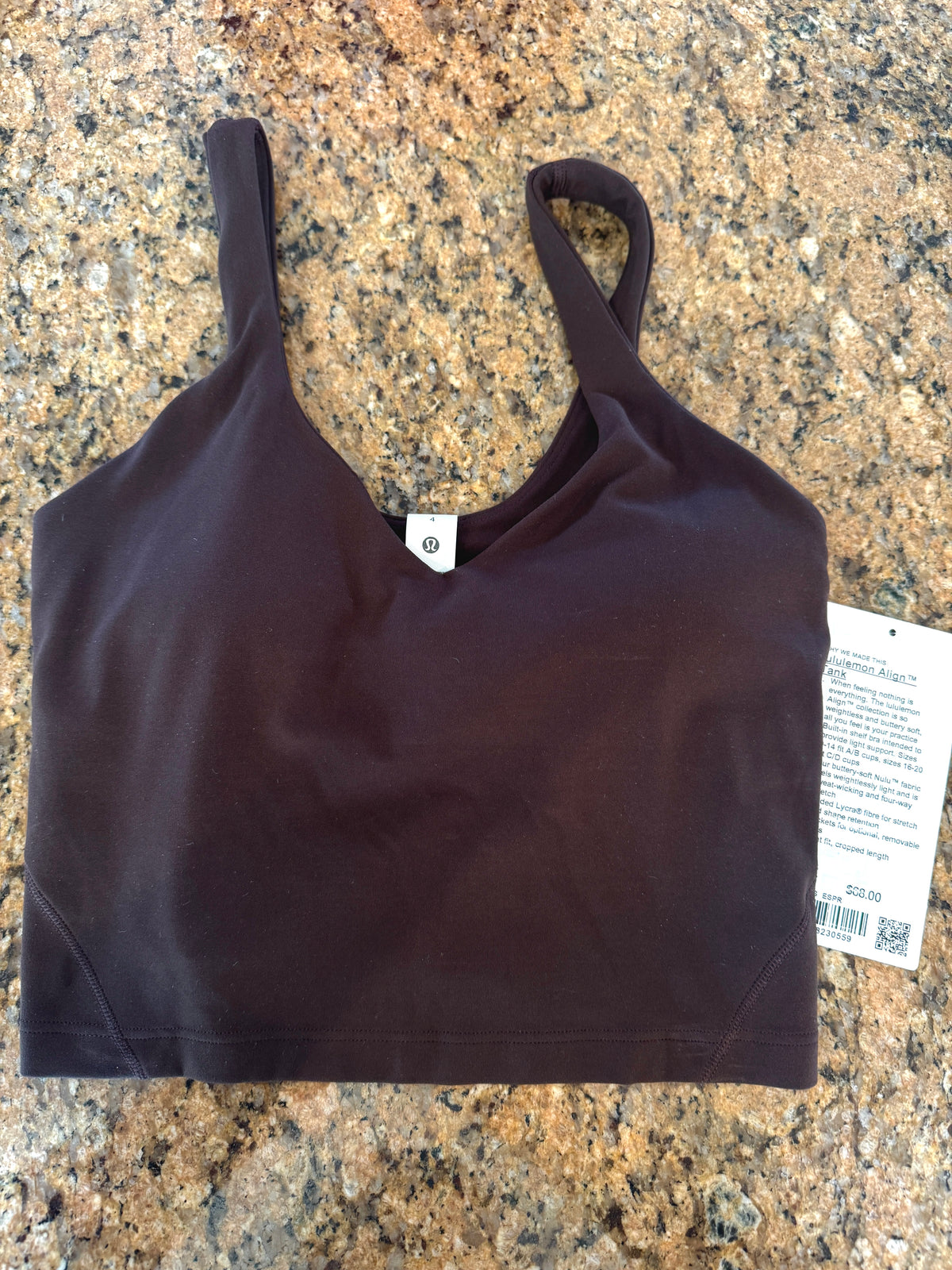 Lululemon Align Tank Top - Espresso Brown