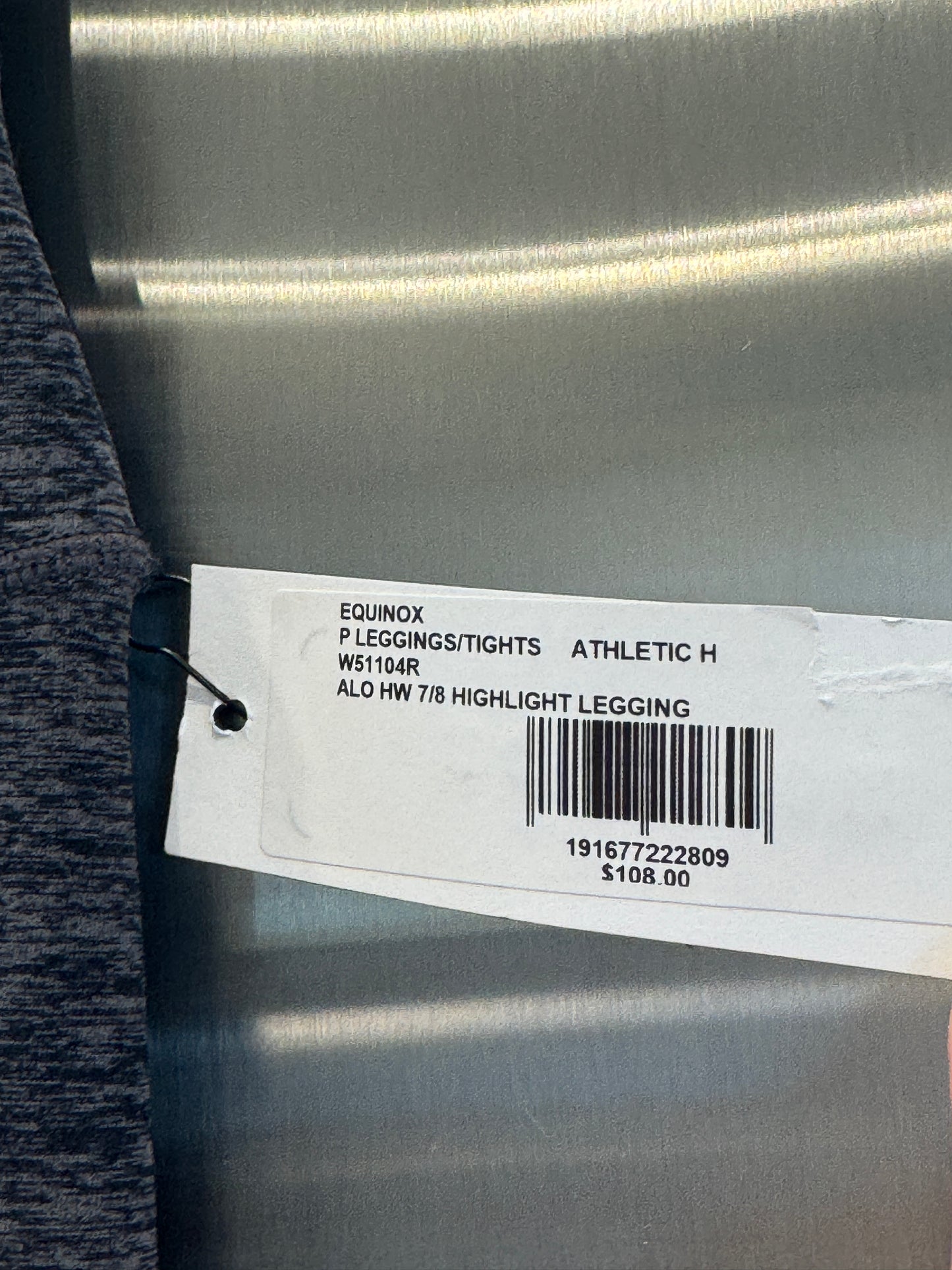 Alo Yoga Alosoft Highlight Leggings HW 7/8 Athletic Grey Heather