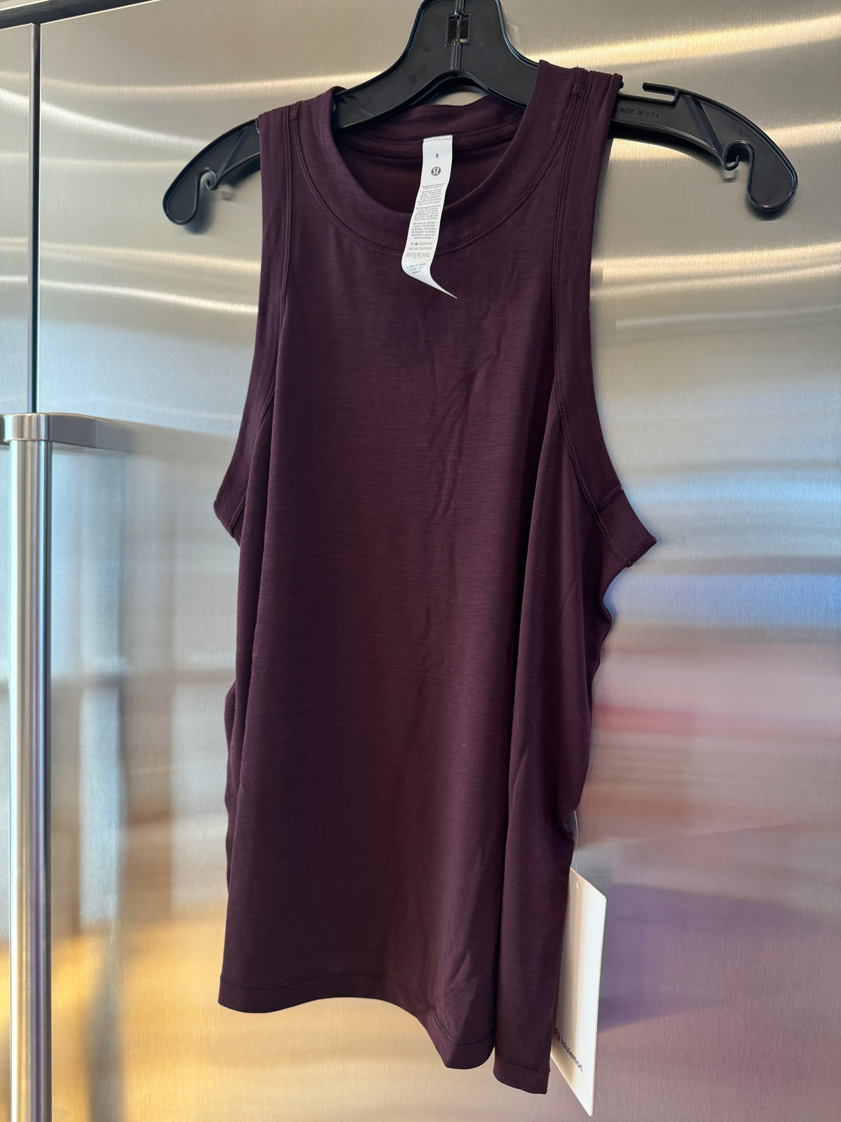 Lululemon Jersey Training Tank Top , Women’s in Black Plum Dark Burgundy Red