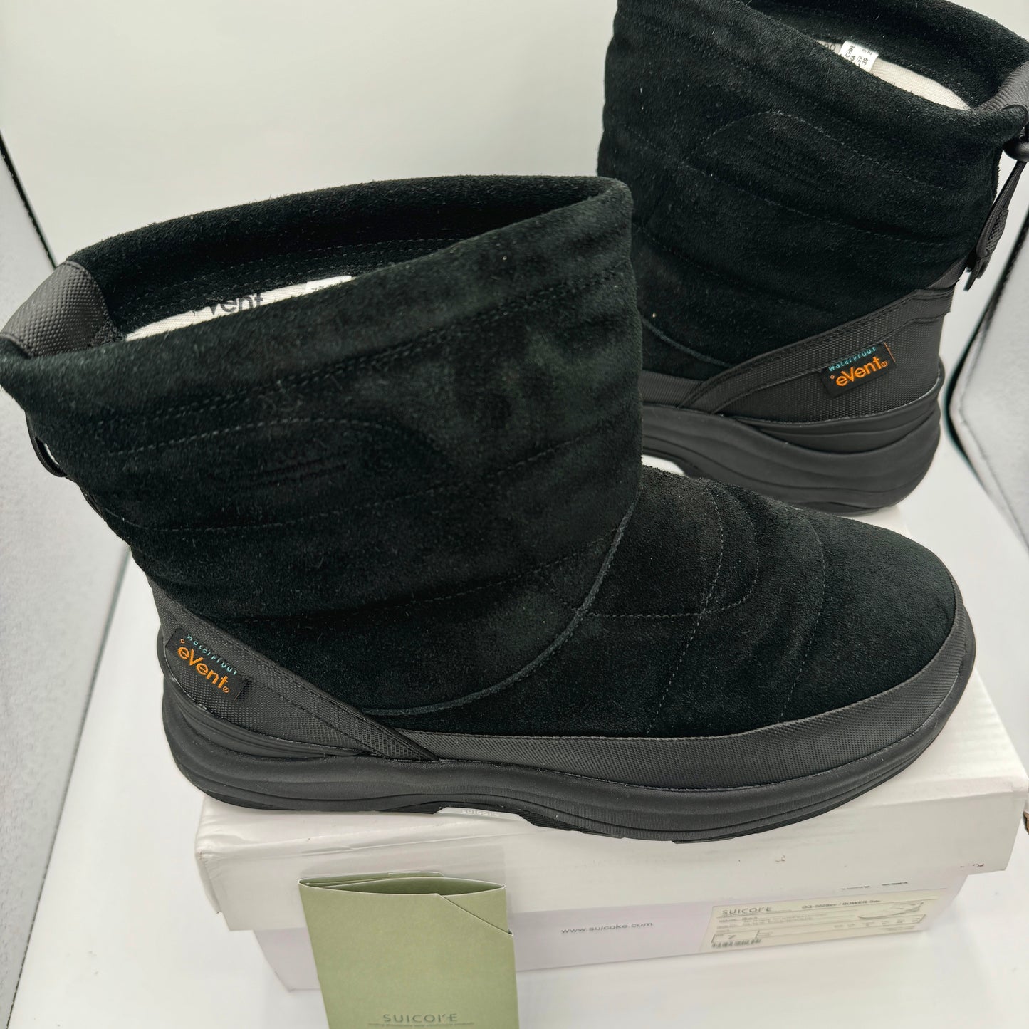 Suicoke Bower Sev Black Boots Waterproof leather unisex 3m padded brand new