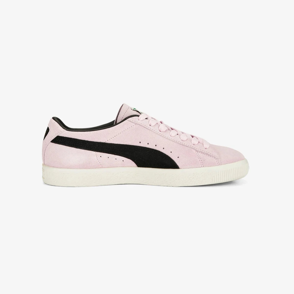 Puma Suede VTG Textured Leather Sneakers , extra laces , pearl pink black