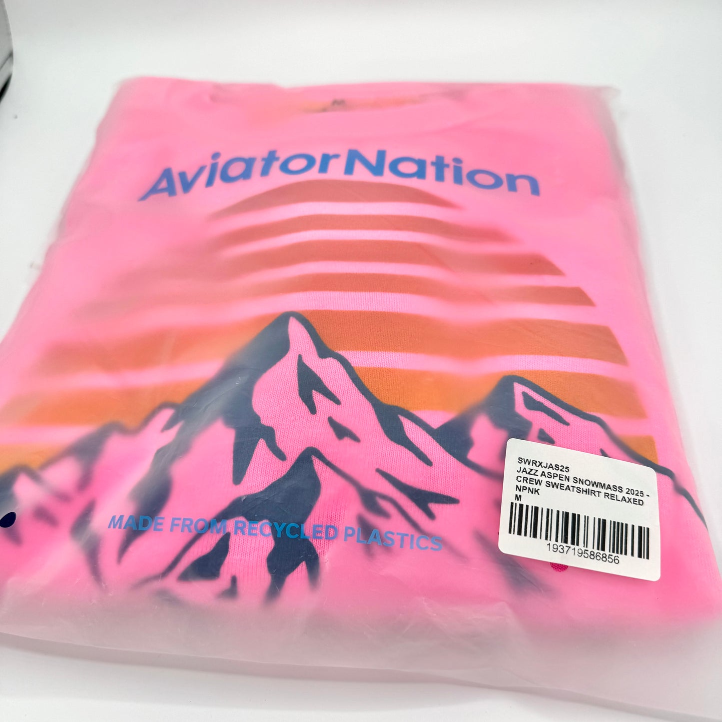 Aviator Nation Aspen Snowmass Jazz Music Festival Crewneck Sweatshirt - Neon Pink