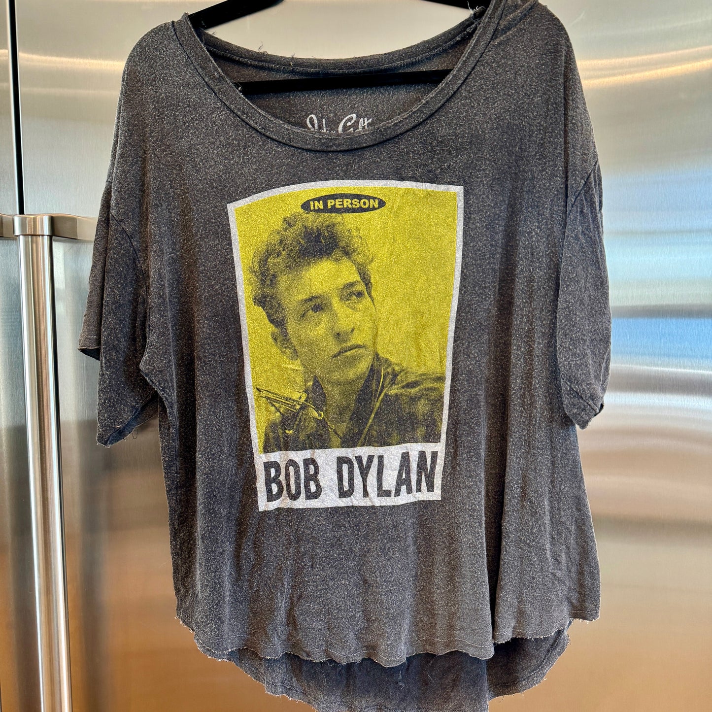 John Galt Bob Dylan Oversized Boxy Slouchy Tee Shirt Vintage Aesthetic RARE * Pre-Owned