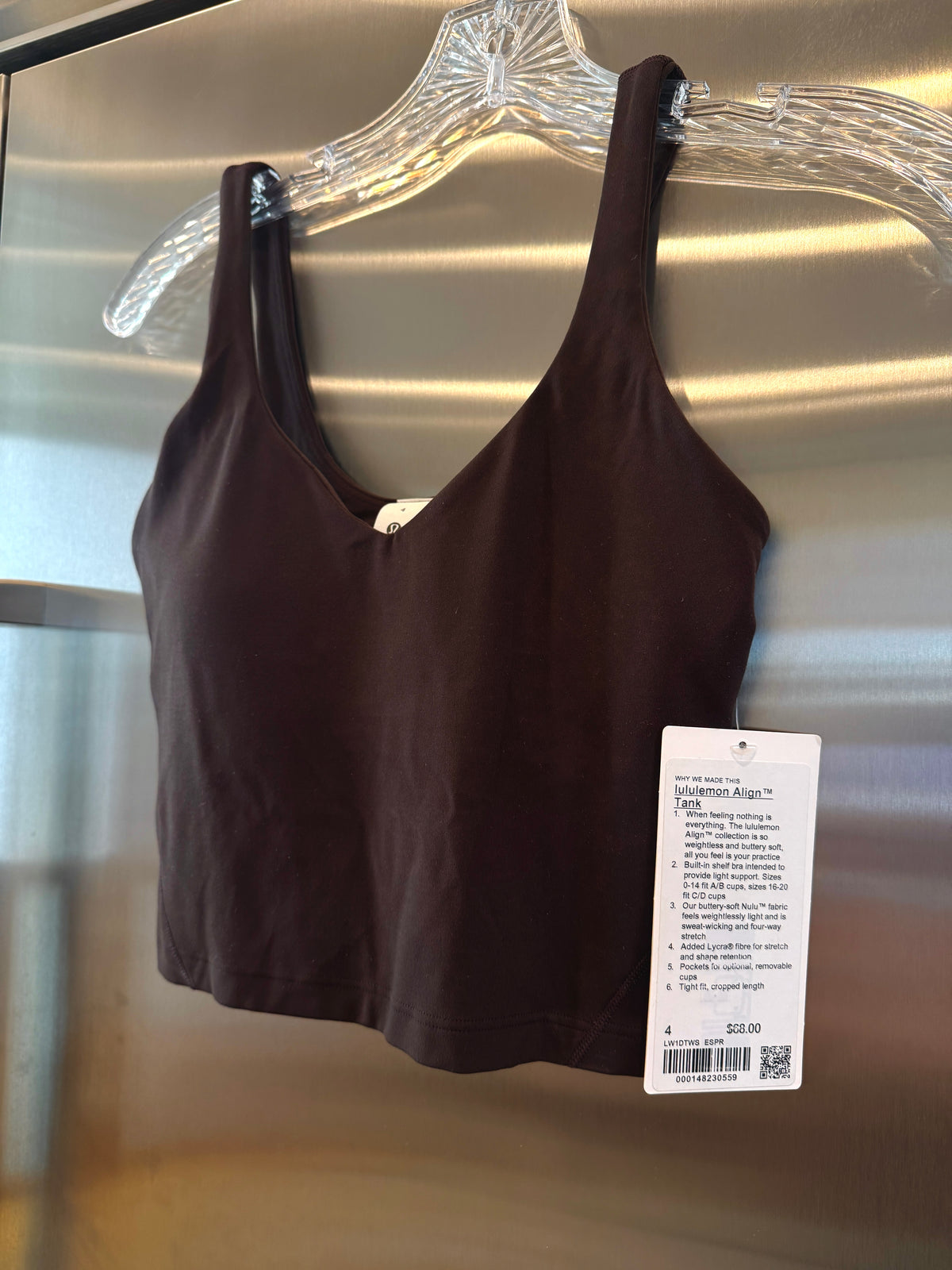 Lululemon Align Tank Top - Espresso Brown