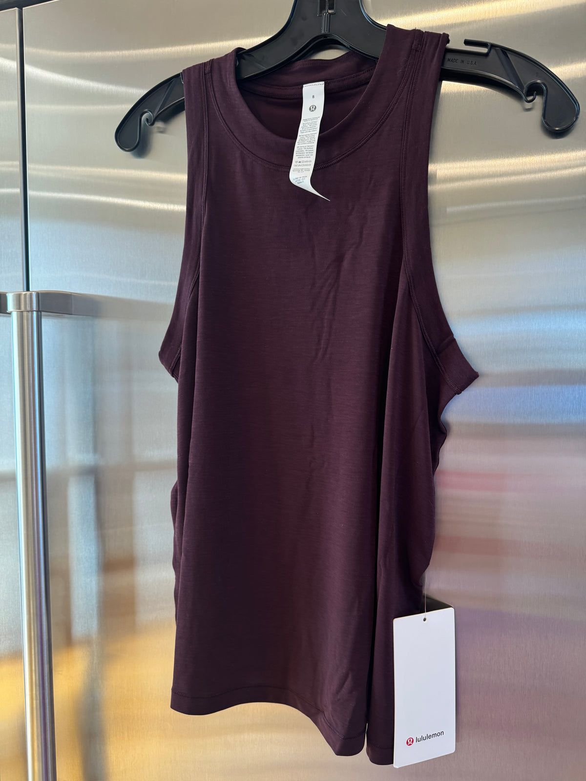 Lululemon Jersey Training Tank Top , Women’s in Black Plum Dark Burgundy Red