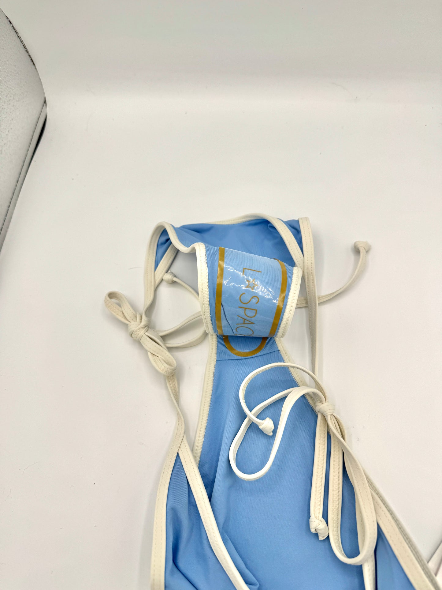 L Space Levy Classic Swim Bottom in Aura Blue / Cream