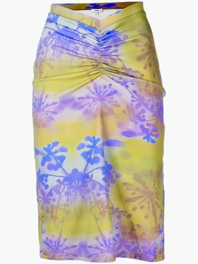 Miaou Khaki Paloma Elsesser Edition Preston Midi Skirt in Mudd Collab