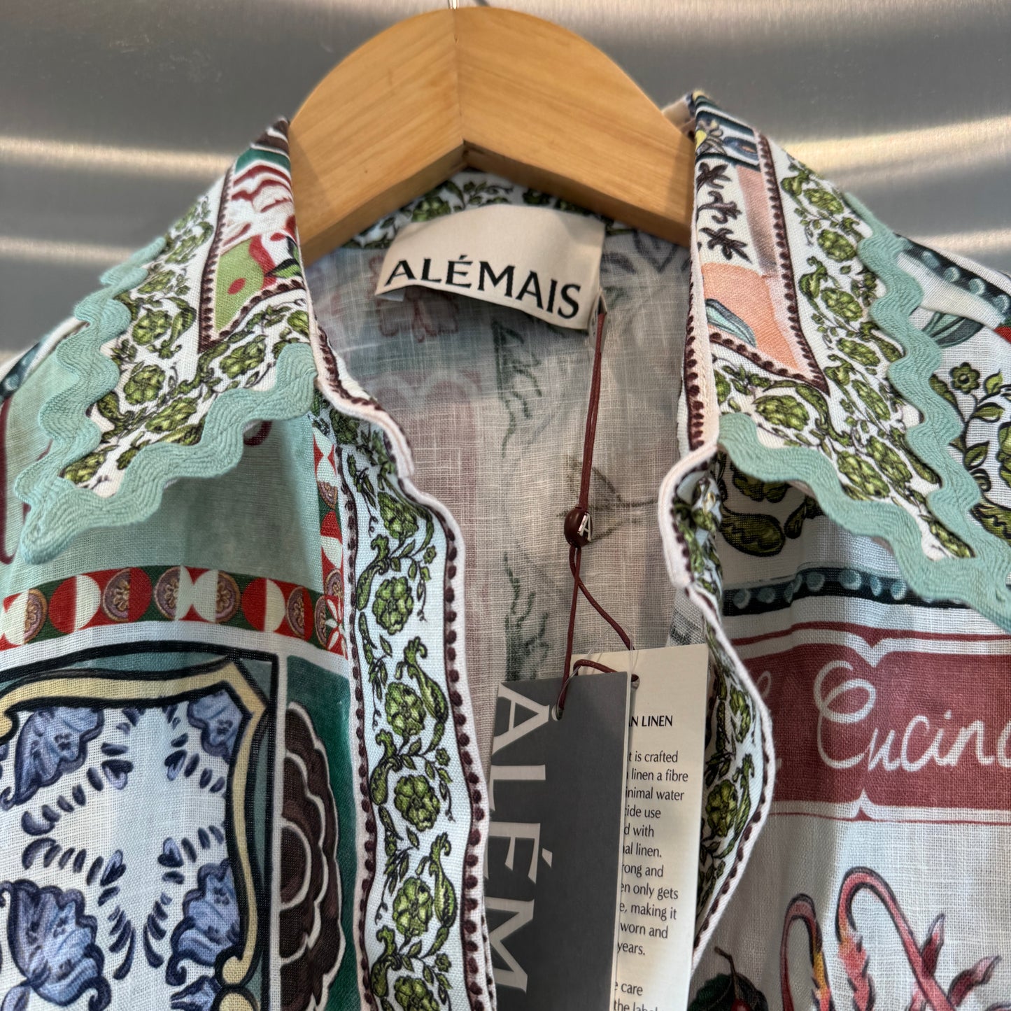 Alemais Tommasina Linen Button Down Shirt