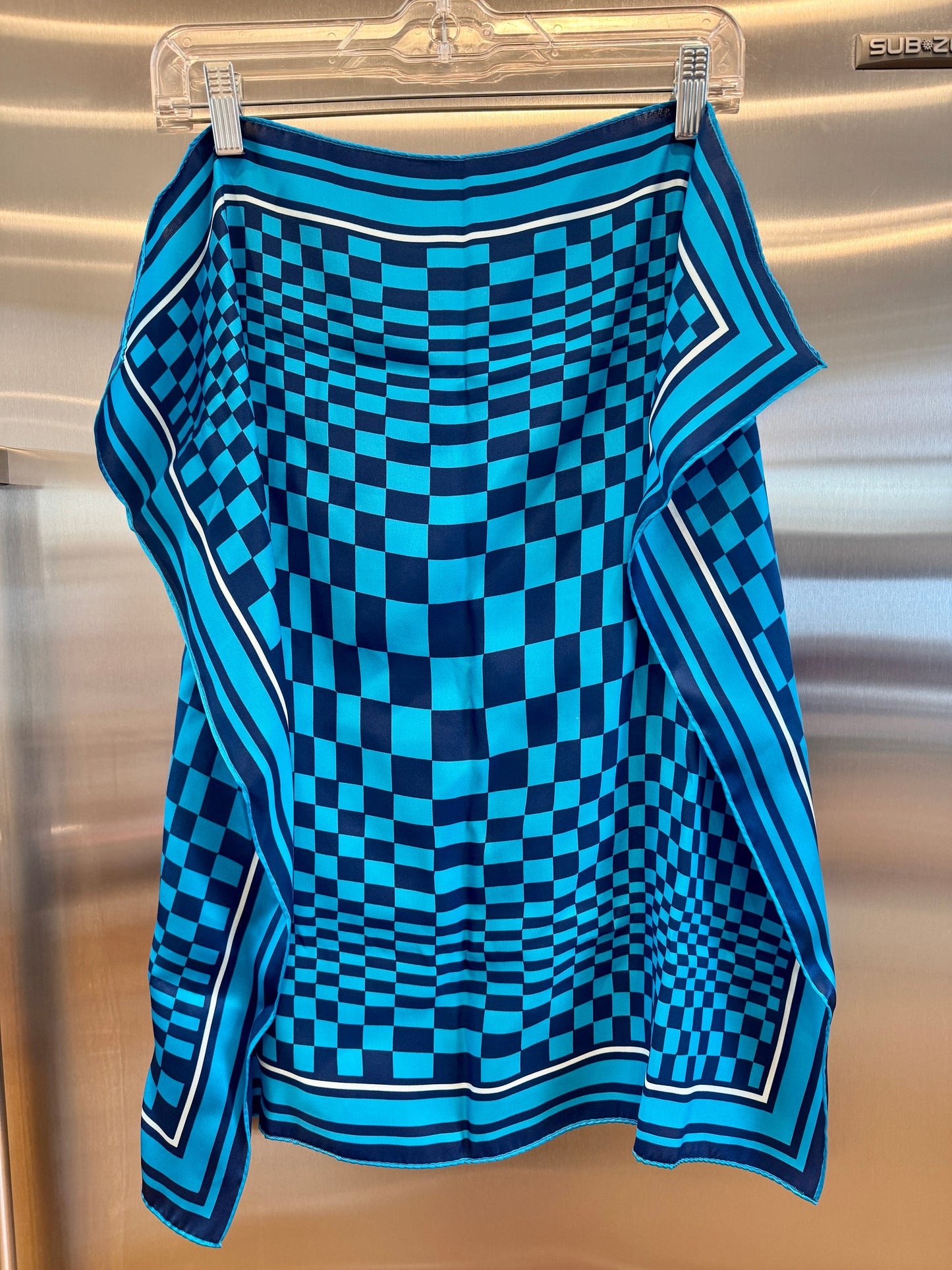 Porsche x Soho House Satin Blue Pasha Scarf Bandana