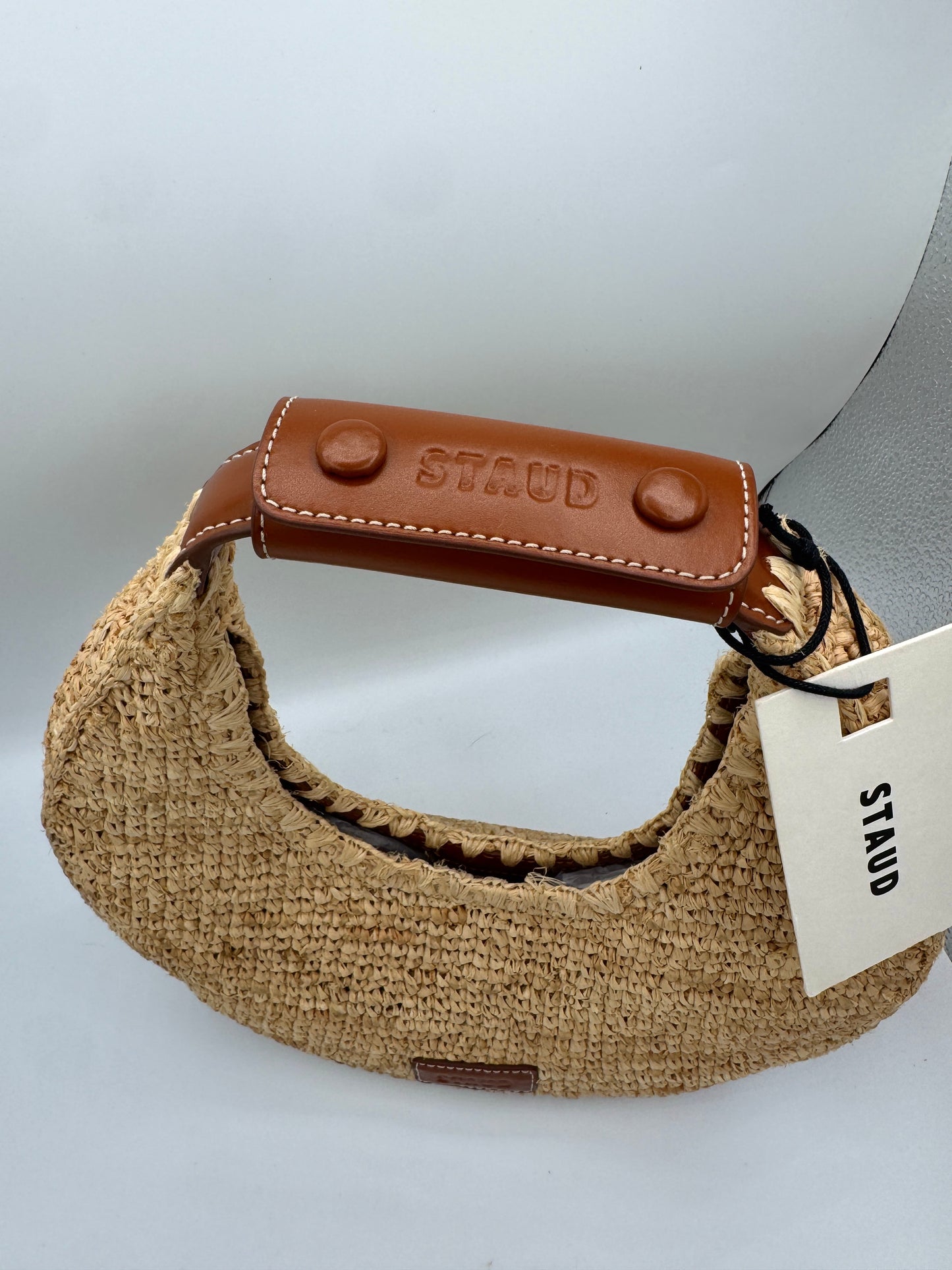 Staud Moon Bag - Natural Raffia