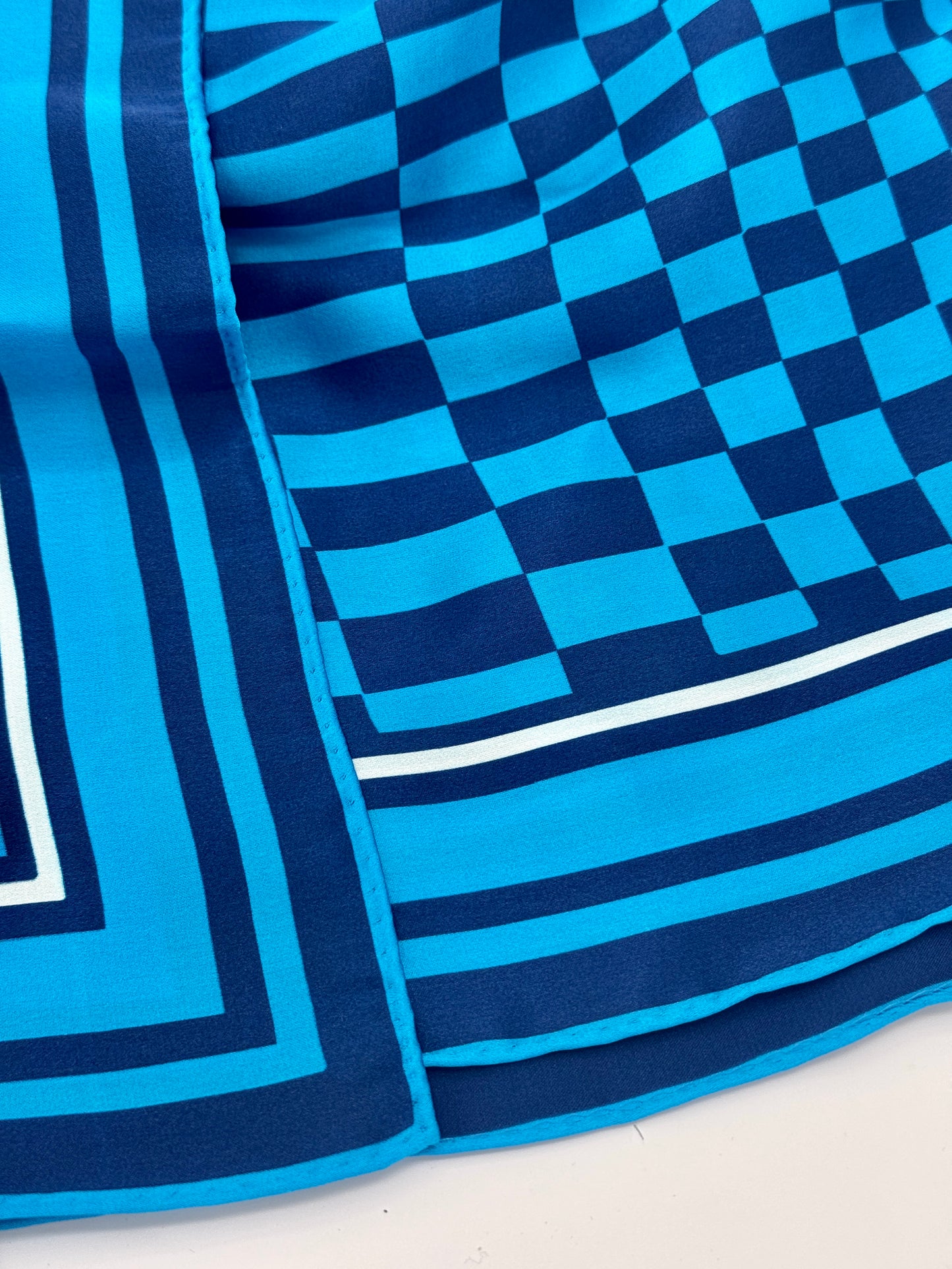 Porsche x Soho House Satin Blue Pasha Scarf Bandana
