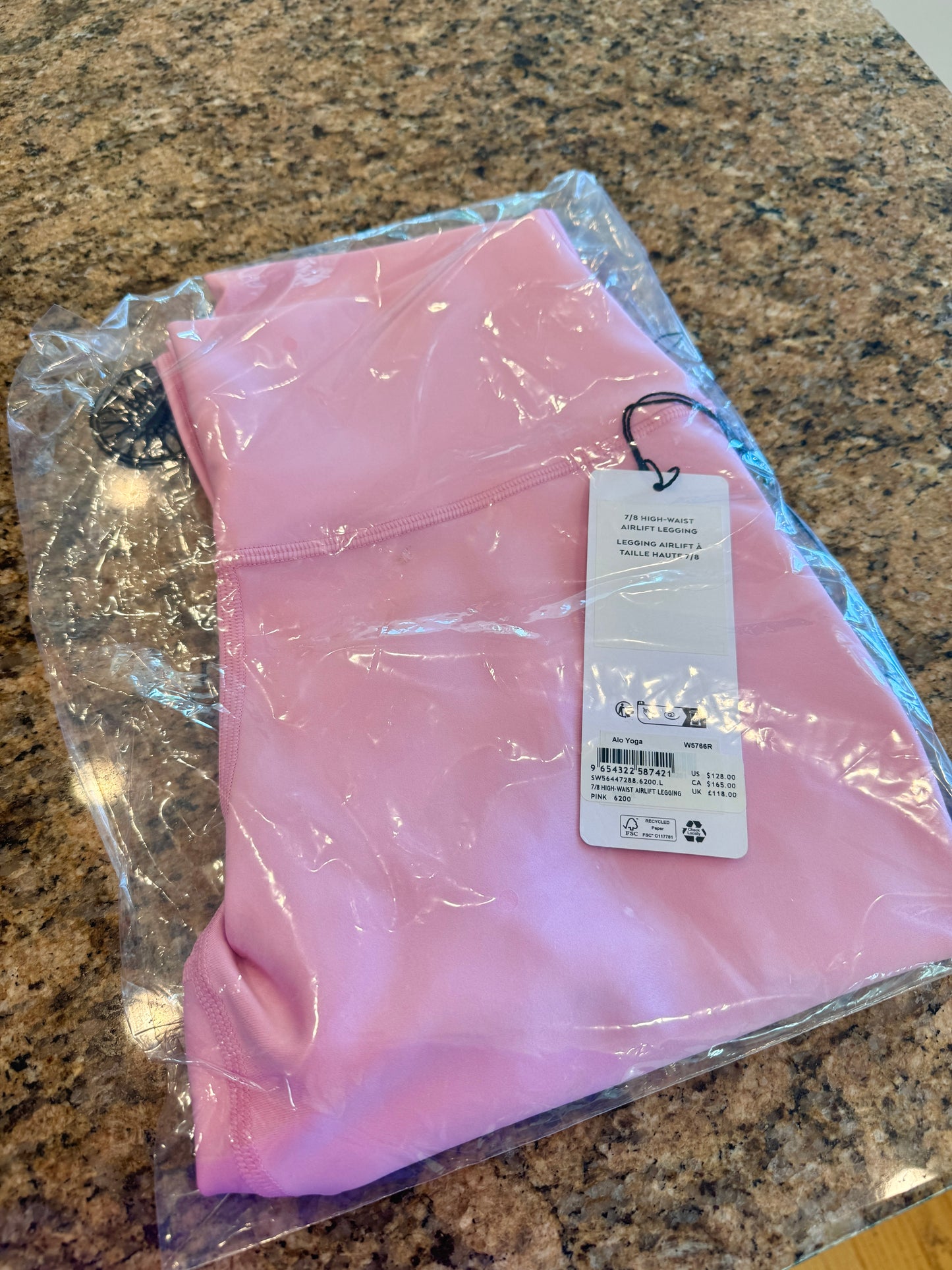 Alo 7/8 Airlift High Waist Legging - Sweet Pink