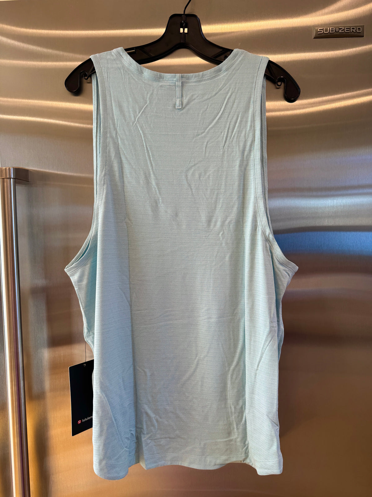 Lululemon License to Train Top , Mens Tank Top in Foam Cloud Blue