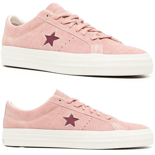 Converse One Star Pro OX Shoes Cherry Vision Canyon Dusk Pink Suede Leather