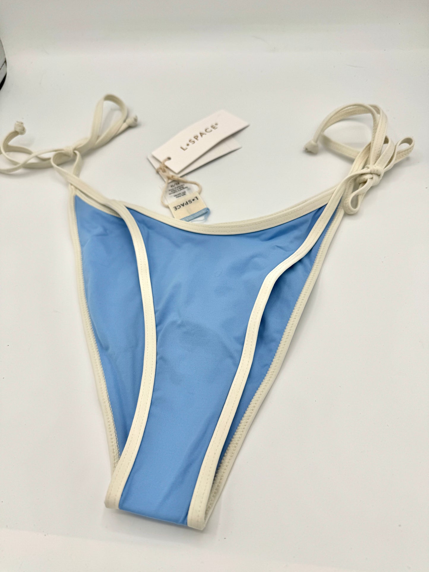 L Space Levy Classic Swim Bottom in Aura Blue / Cream