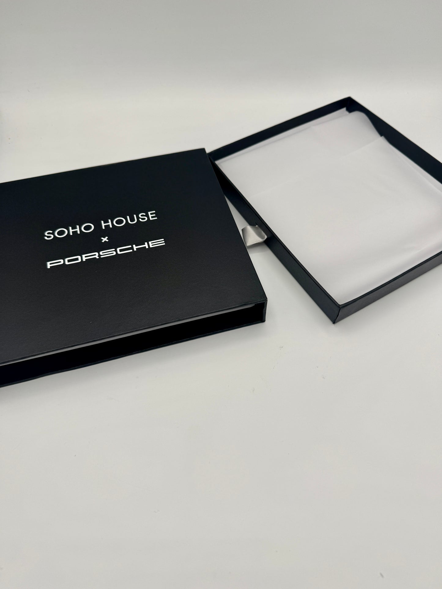 Porsche x Soho House Satin Blue Pasha Scarf Bandana
