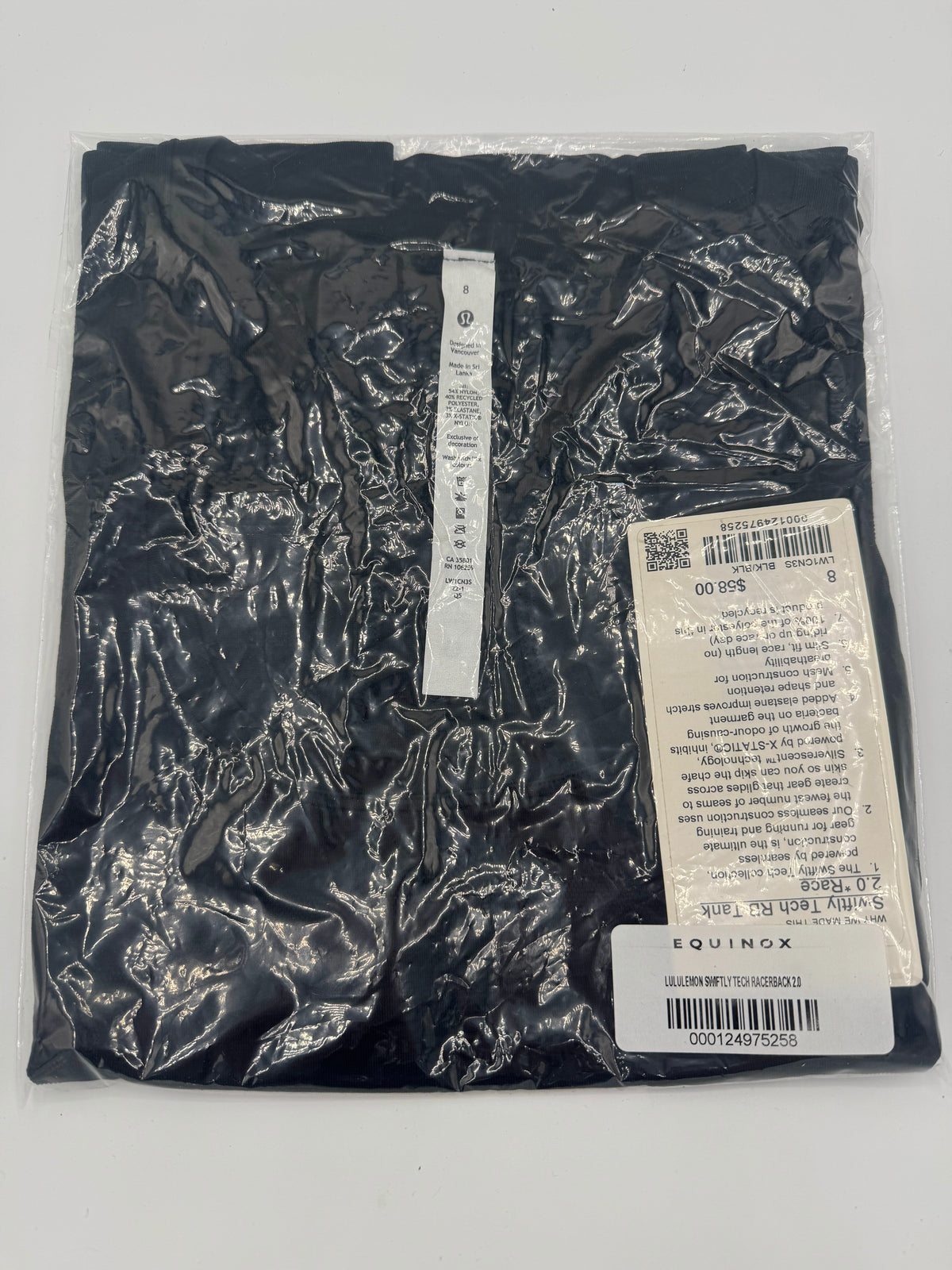 Lululemon Swiftly Tech Racerback 2.0 Tank Top - Race Length in Black