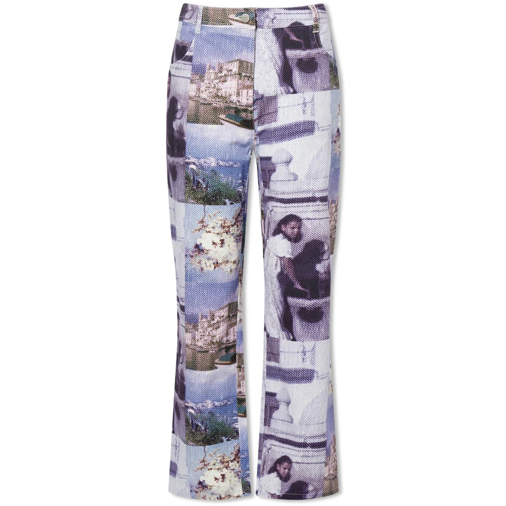 Miaou Printed Blue Memoirs Junior Pants Jeans