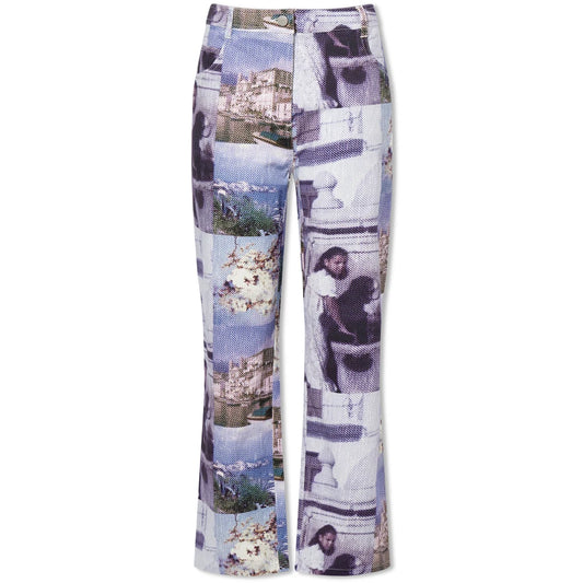 Miaou Printed Blue Memoirs Junior Pants Jeans