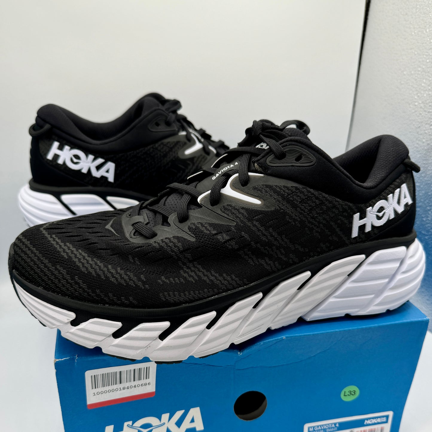 Hoka Gaviota 4 Men’s Running Shoes Black / white athletic shoe by hoka one one