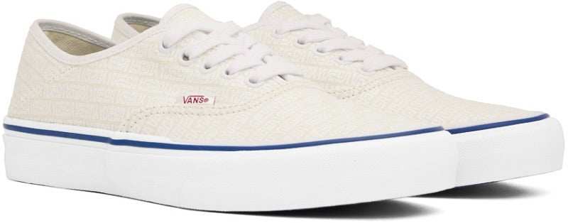 Vans Authentic SF Classic Low Top Sneaker in Cream off white x Yucca Fins