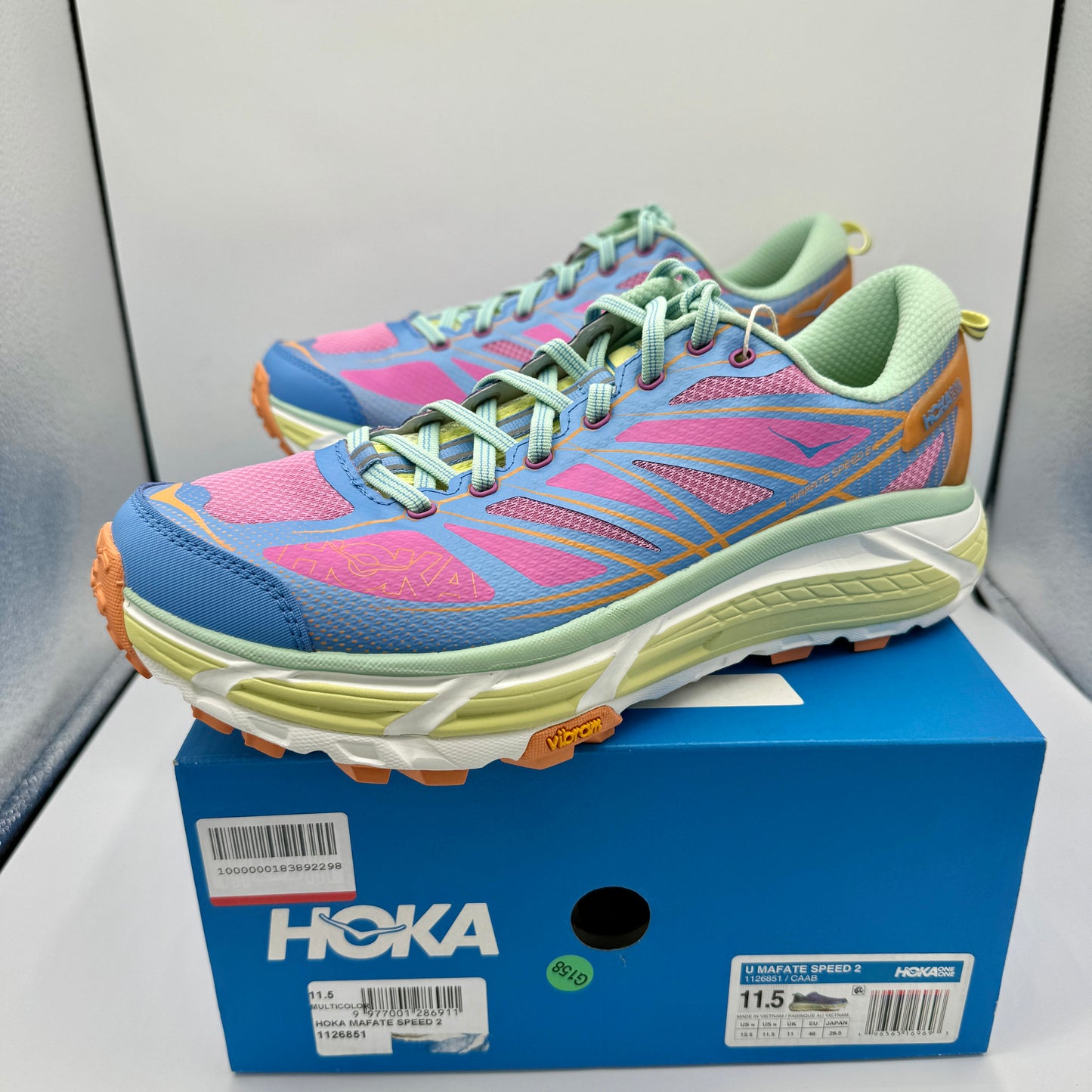 Hoka Mafate Speed 2 U UNISEX Running Shoes in Cyclamen All Aboard Multicolor