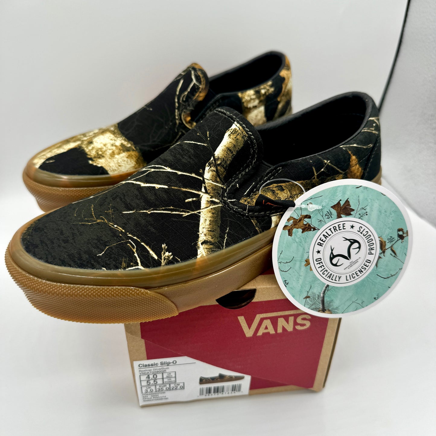 Vans x Realtree Classic Slip-On sneakers DX 98 hunting print gum sole unisex