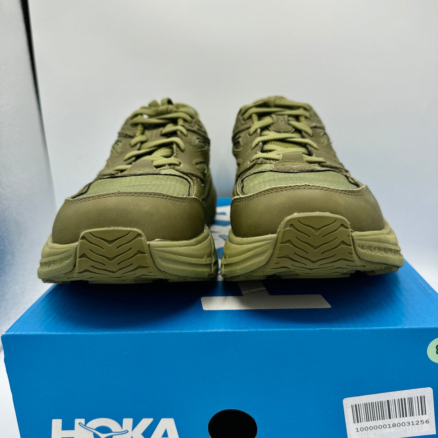 Hoka Clifton Leather Gore-Tex Waterproof Unisex Green Khaki Olive AGMS