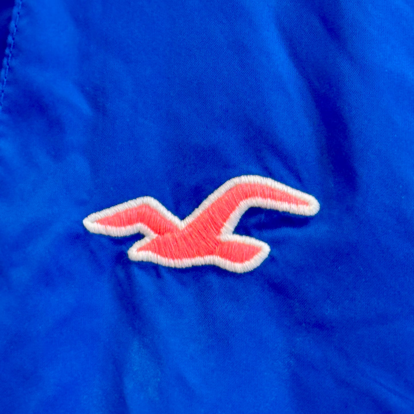 Hollister Windbreaker Jacket Blue Pink Black * Pre-owned *