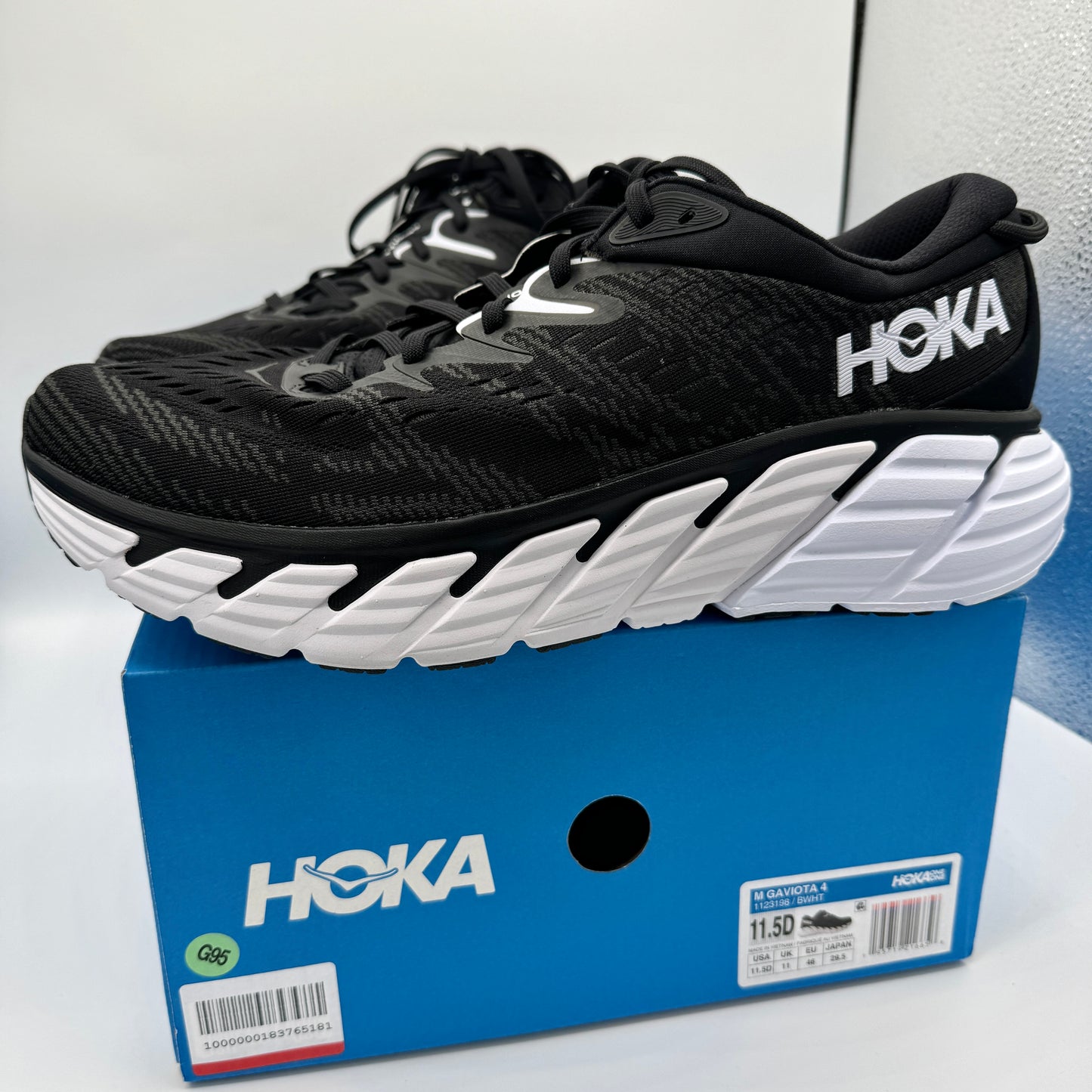 Hoka Gaviota 4 Men’s Running Shoes Black / white athletic shoe by hoka one one