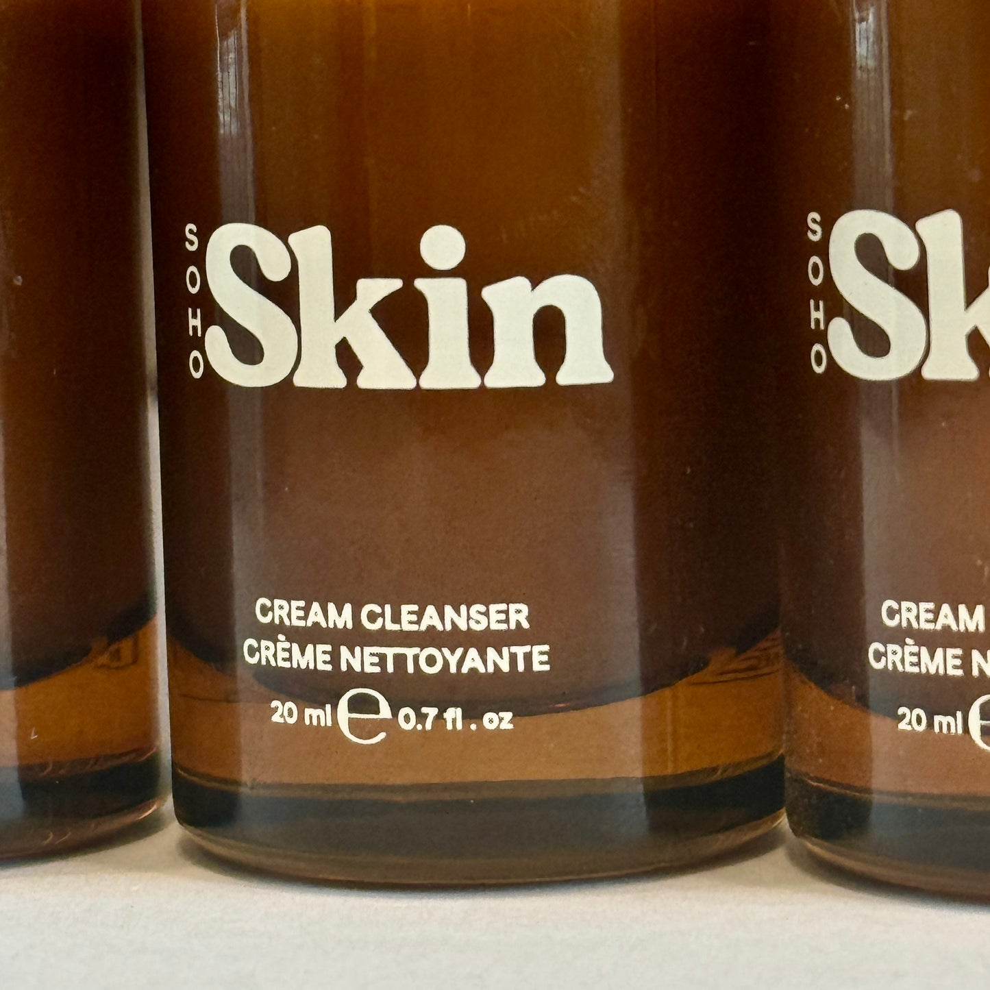 Soho Skin Cream Cleanser Bundle 4x Travel Size .7 Oz Each , 2.8 Oz Total