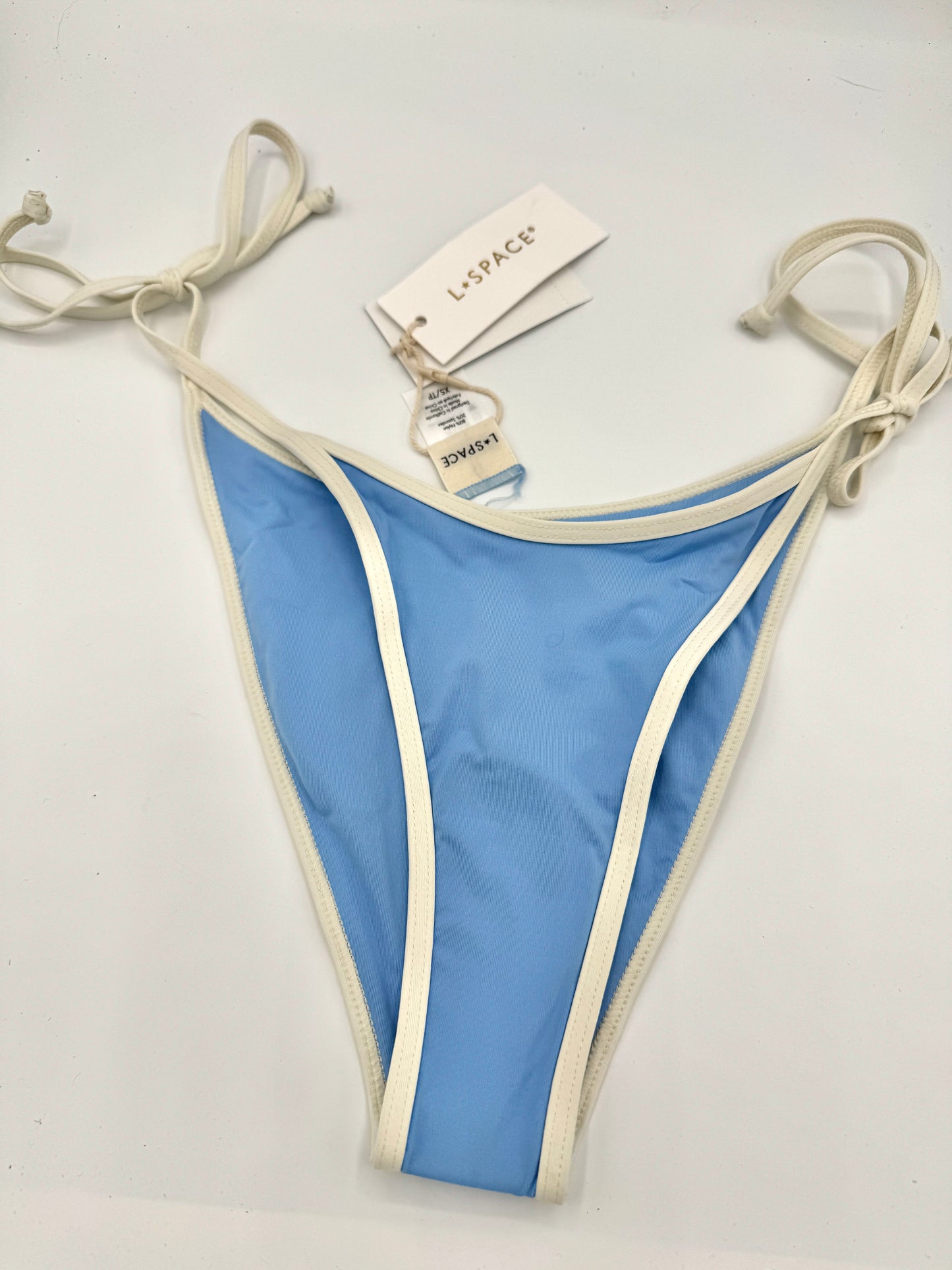 L Space Levy Classic Swim Bottom in Aura Blue / Cream
