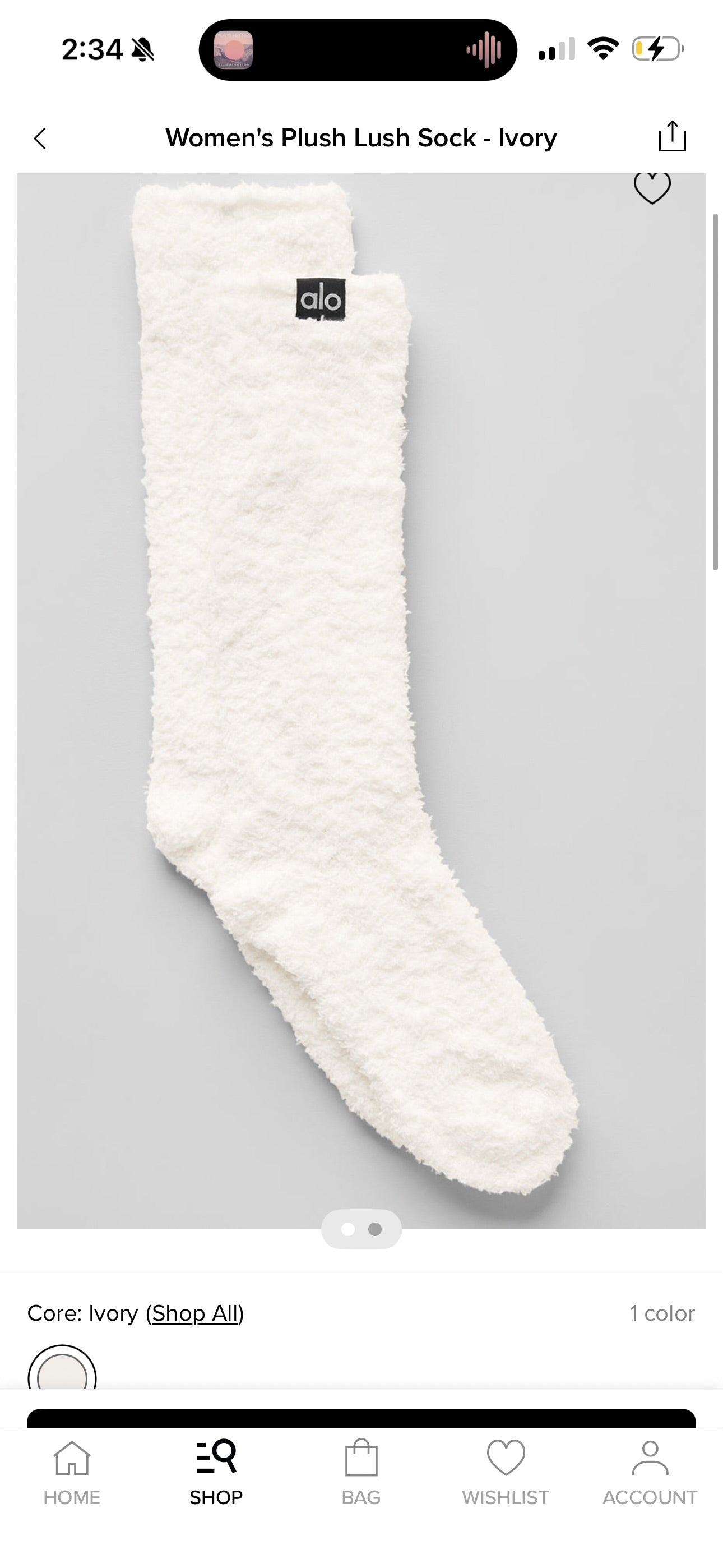 Alo Yoga (Bundle) Women’s Plush Lush Socks, 6x Pairs - Ivory White