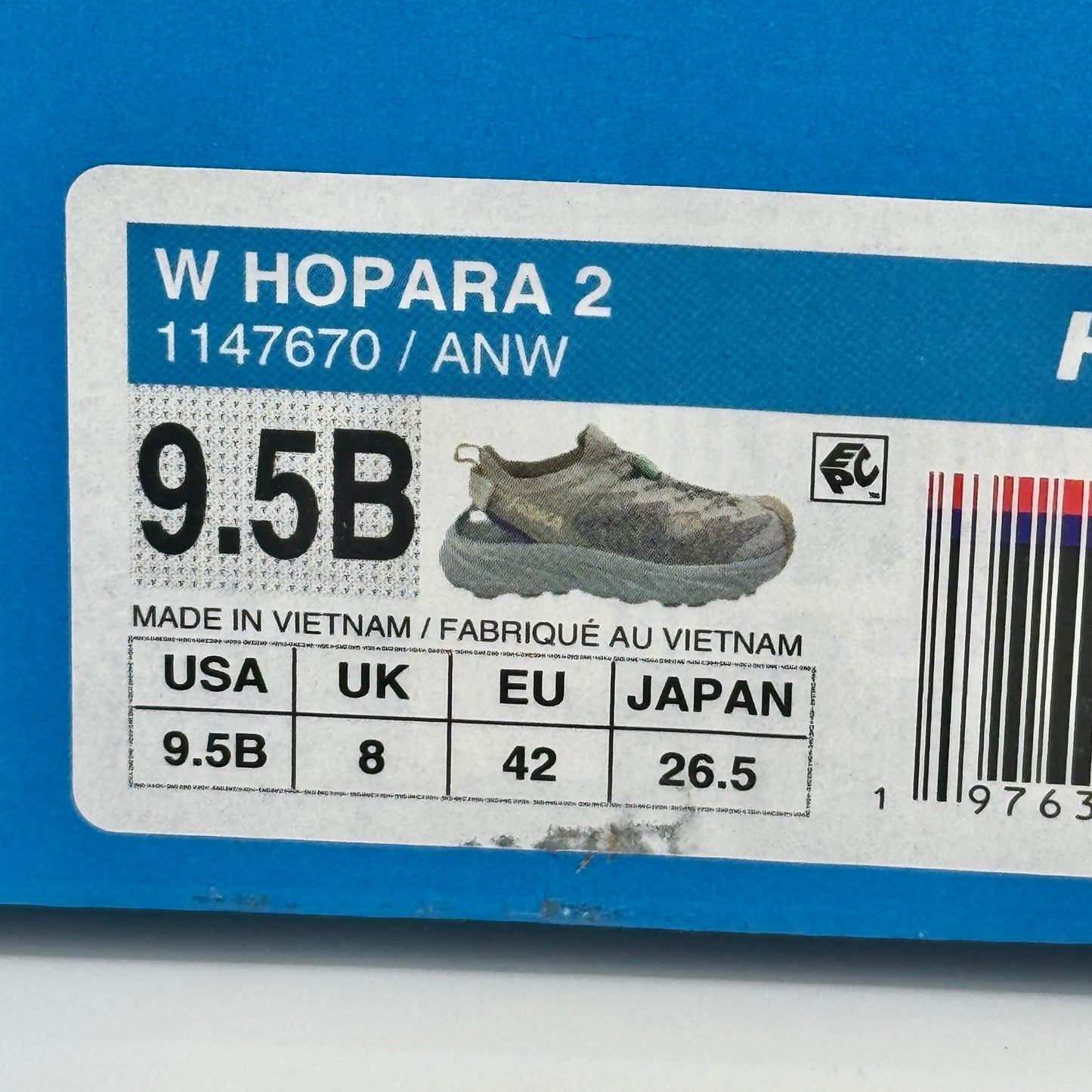 Hoka Hopara 2 Women’s Hybrid Hiking Sandal in Alabaster / Snow
