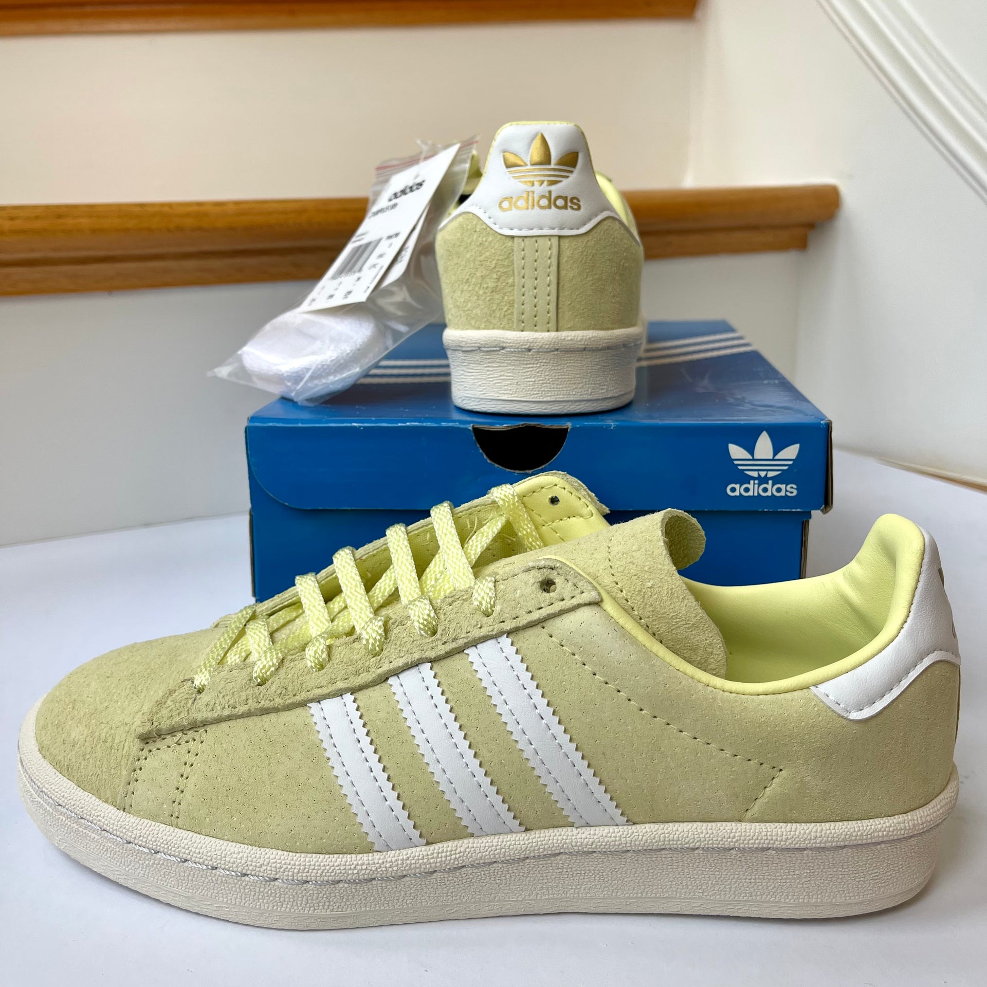 Adidas Campus 80s Light yellow green Sneakers – Kelsid Closet