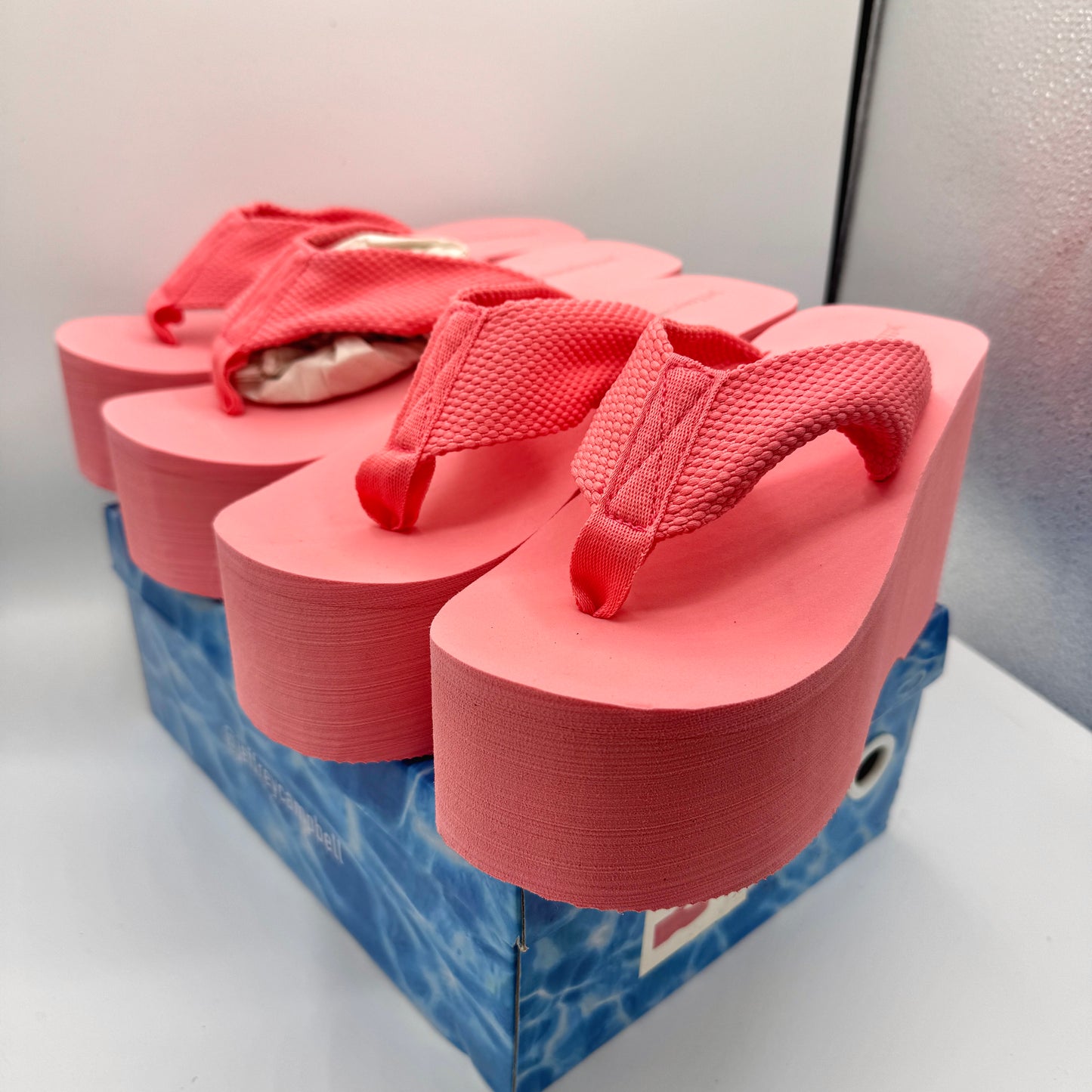 Jeffrey Campbell BUNDLE (2 Pairs) Wavin Platform Sandals Pink