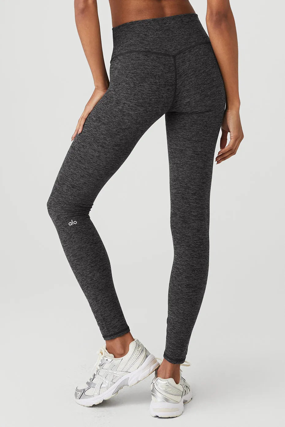 Alo Yoga Alosoft Highlight Leggings HW 7/8 Athletic Grey Heather