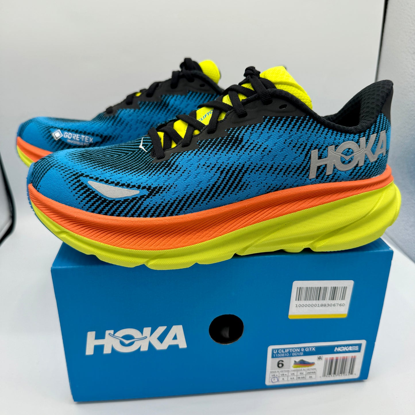 Hoka Clifton 9 GTX Waterproof Gore Tex Unisex Hoka One One Running Shoes NEW