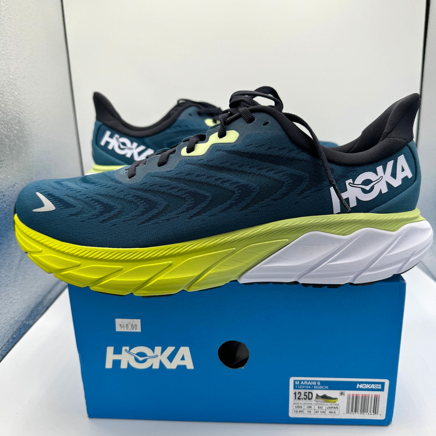 Hoka Arahi 6 Running Shoes Men’s Blue Graphite Coral Hoka One One brand new