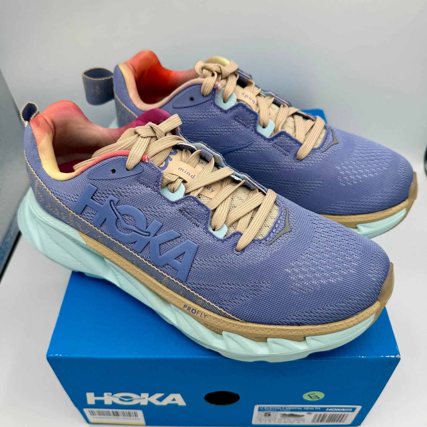 Hoka Elevon 2 Running Shoes Mental Health Sneakers Unisex Hoka One One Purple