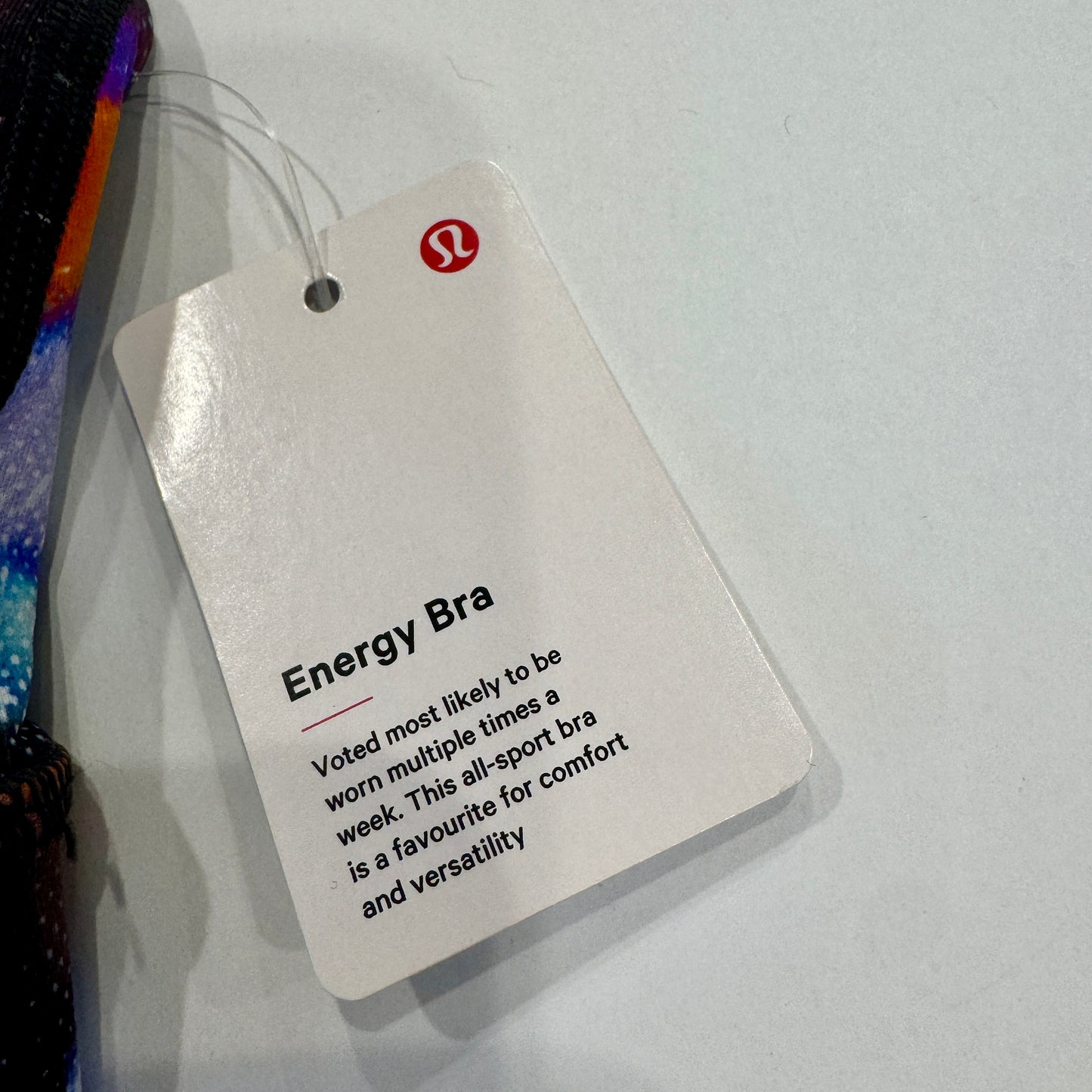 Lululemon Energy Bra Medium Support, B–D Cups in Hyper Drift Multi x Barry’s