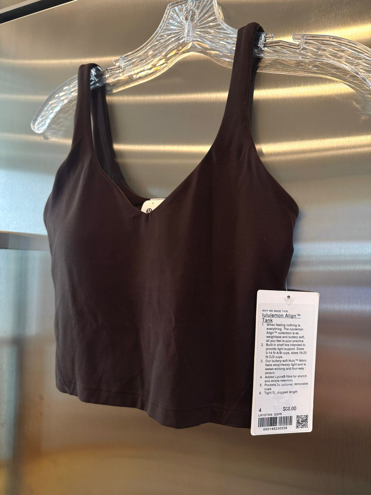 Lululemon Align Tank Top - Espresso Brown