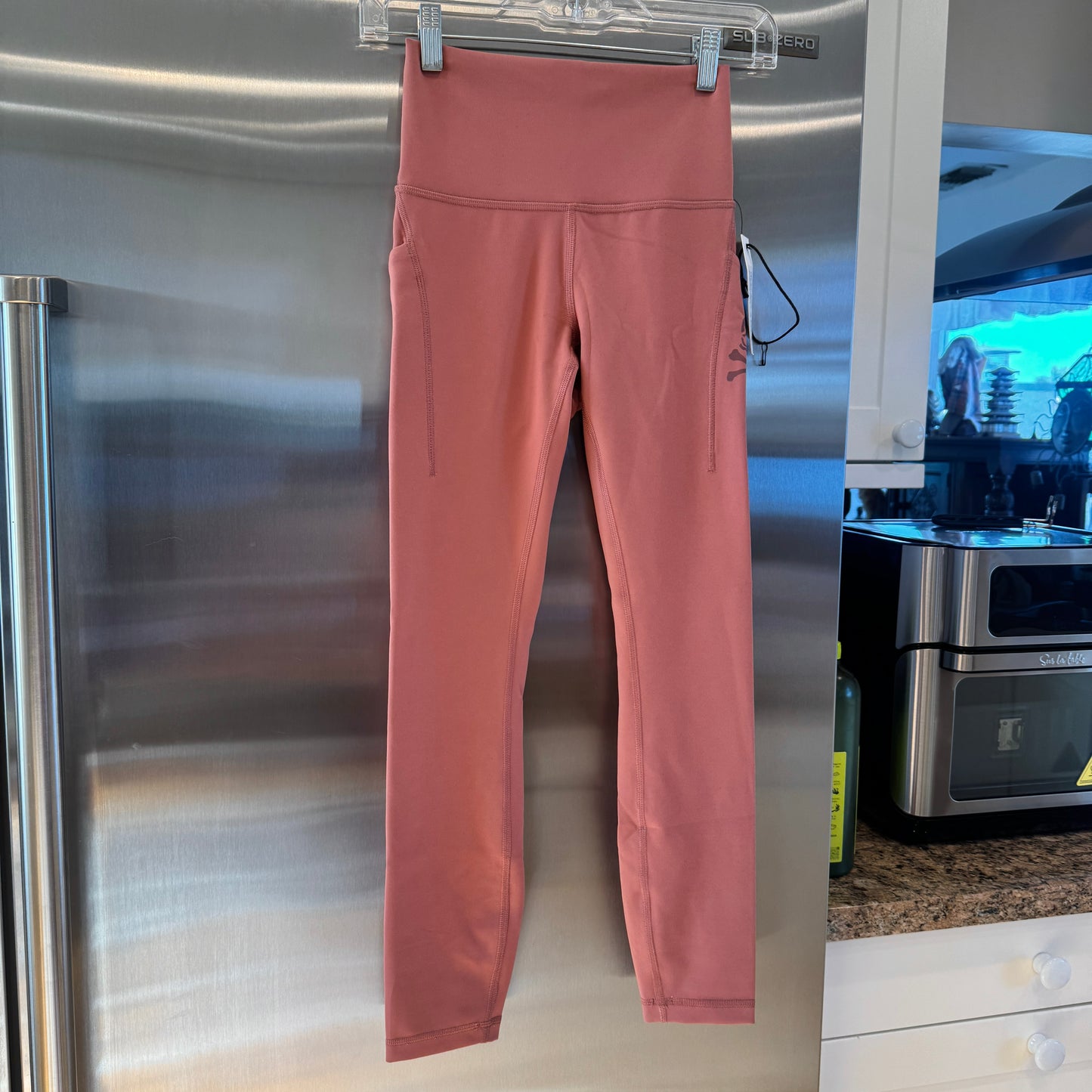 Lululemon x Soul Cycle Matching Set in Brier Rose Wunder Train Tight 25” and Long Line Bra