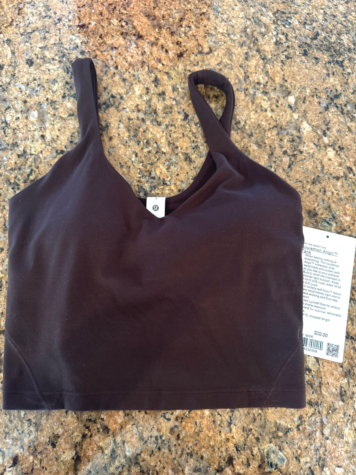 Lululemon Align Tank Top - Espresso Brown