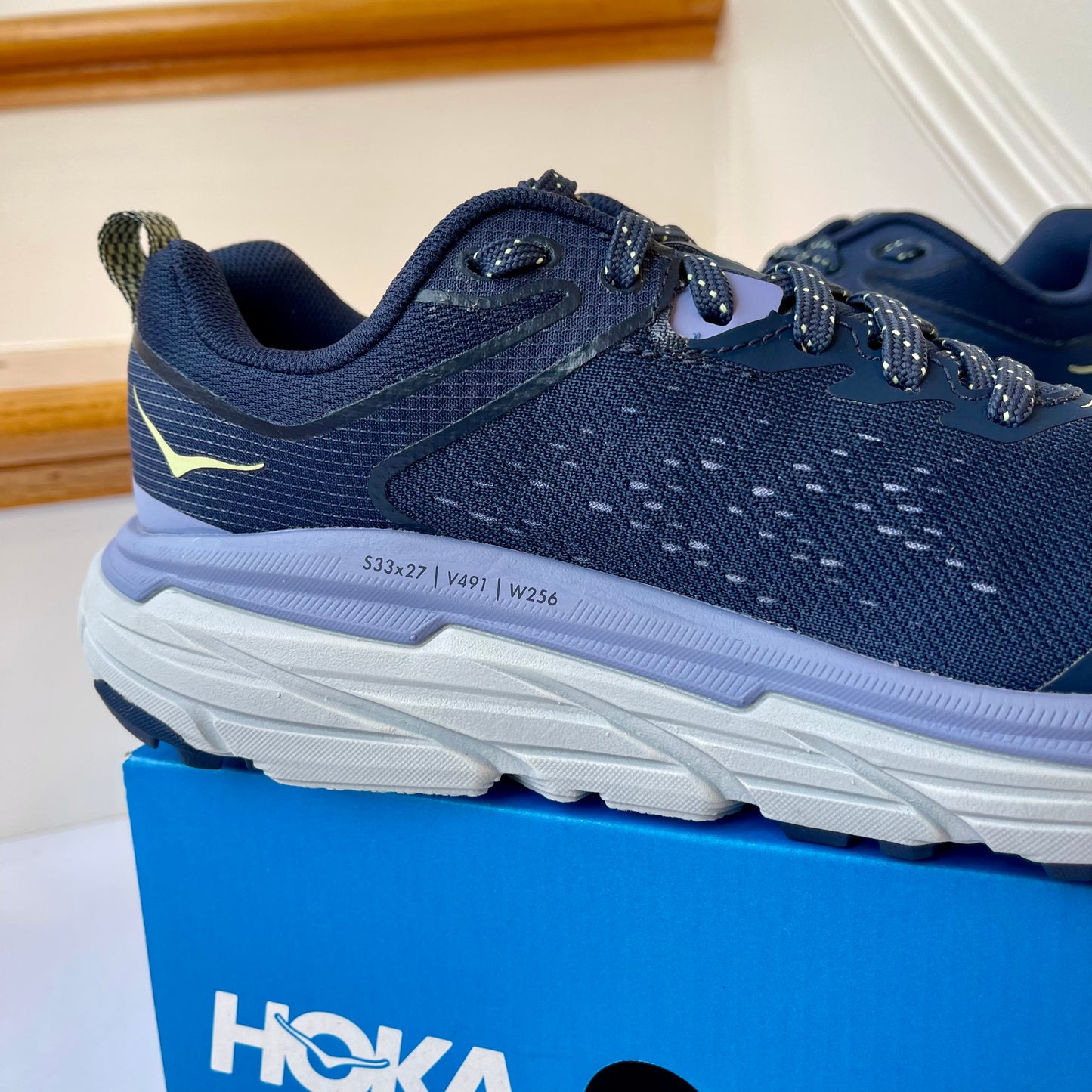 Hoka Challenger ATR 6 GTX Running Off Road All Terrain Shoes blue gore Tex women’s